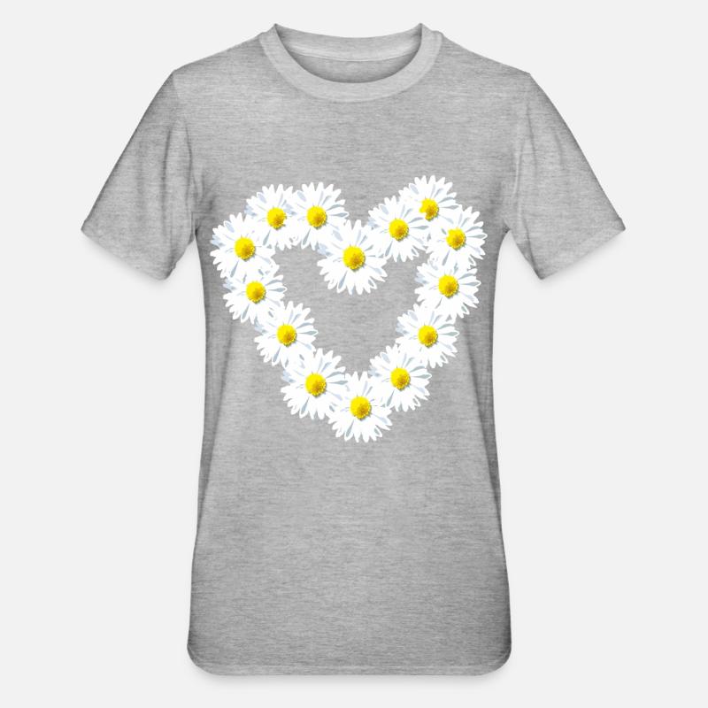 Cœur Daisy Daisy Chaud - T-shirt polycoton Unisexe - gris chiné