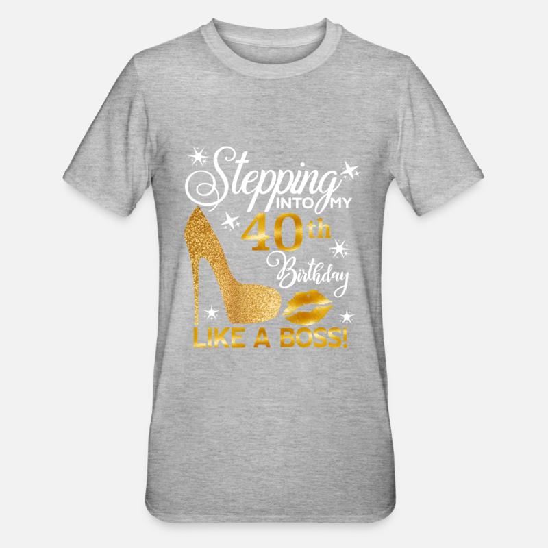 40 - T-shirt polycoton Unisexe - gris chiné