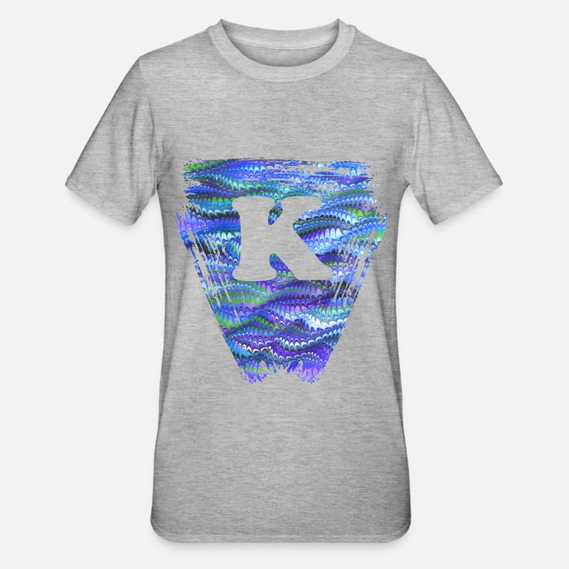 Dreieck E 103 K - T-shirt polycoton Unisexe - gris chiné