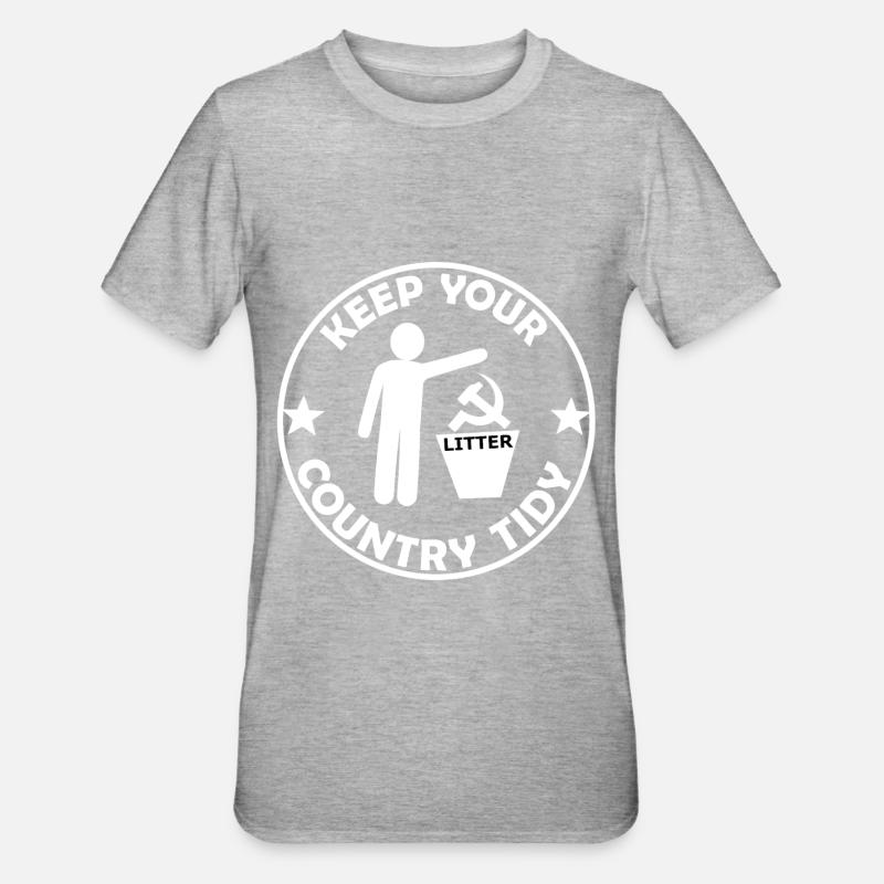 Keep the environment clean - Unisex Polycotton T-Shirt - heather grey