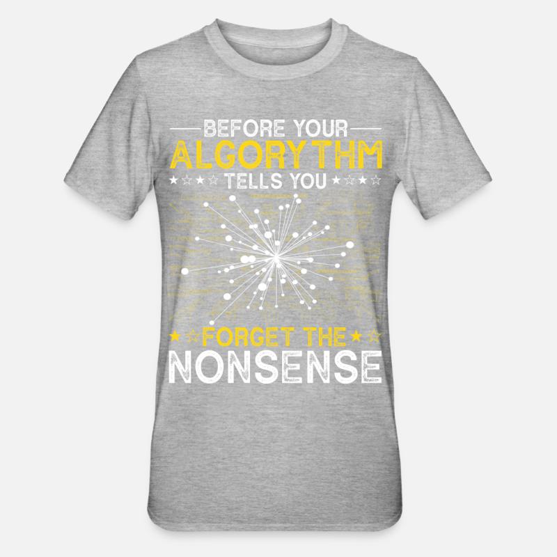 Artificial Intelligence Algorithm Programmer - Unisex Polycotton T-Shirt - Grau meliert