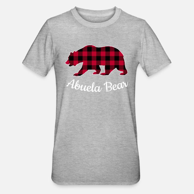 Ours Abuela - T-shirt polycoton Unisexe - gris chiné