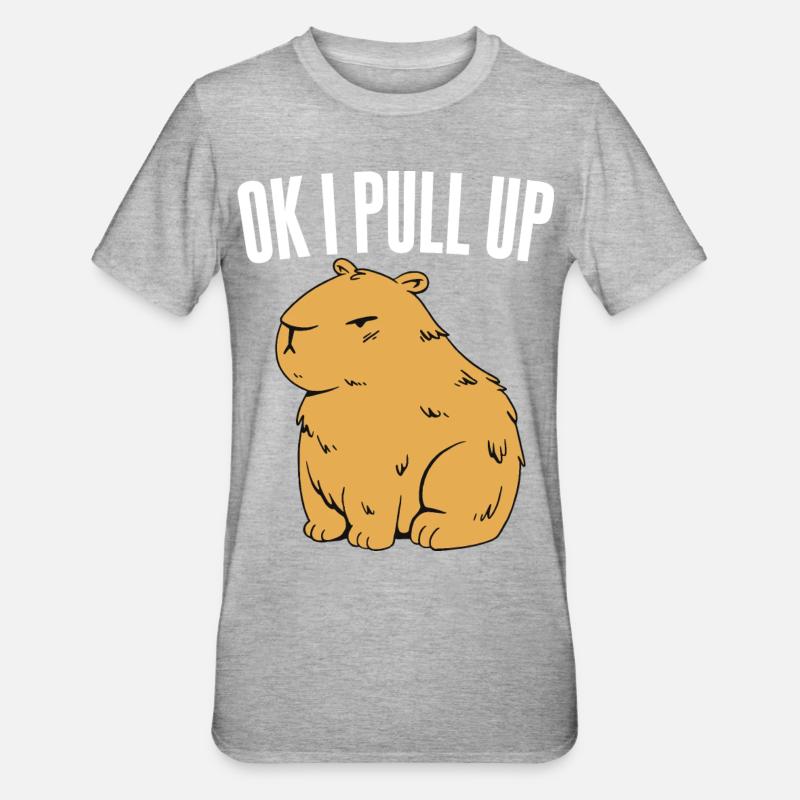 Ok I Pull Up - Unisex Polycotton T-Shirt - heather grey