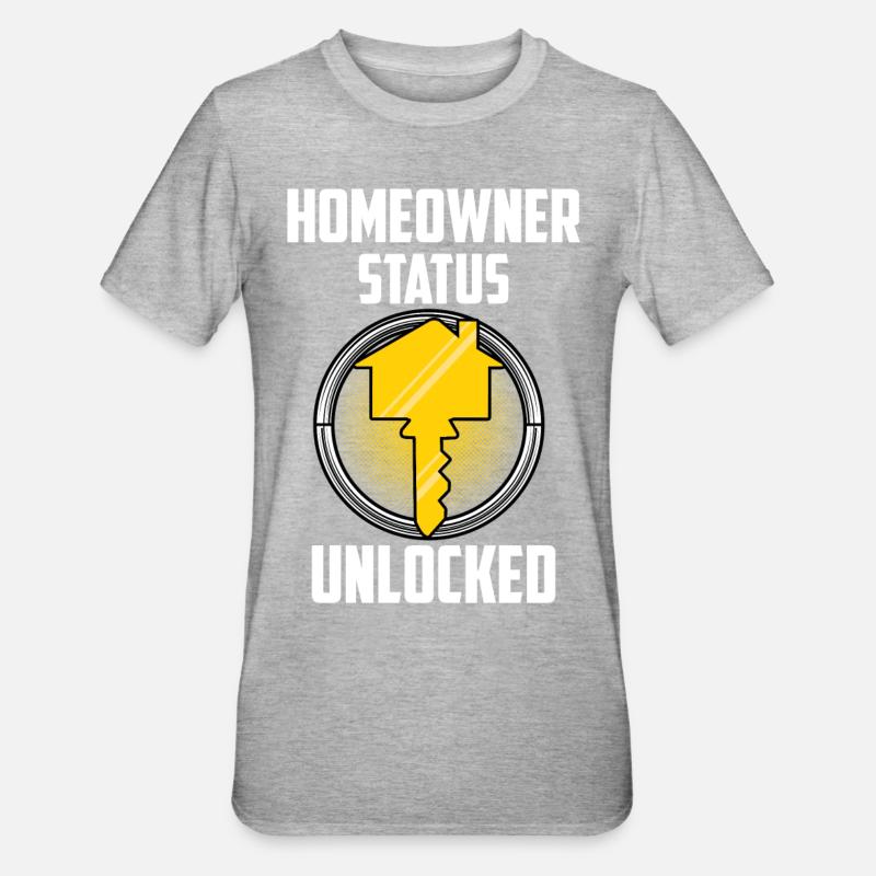 Statut de propriétaire déverrouillé - T-shirt polycoton Unisexe - gris chiné