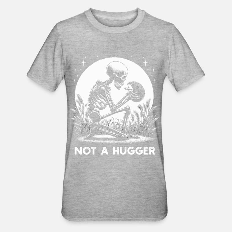 Pas un câlin - T-shirt polycoton Unisexe - gris chiné