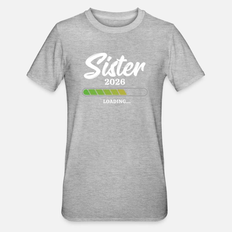 Sister Loading 2026 - Unisex Polycotton T-Shirt - heather grey