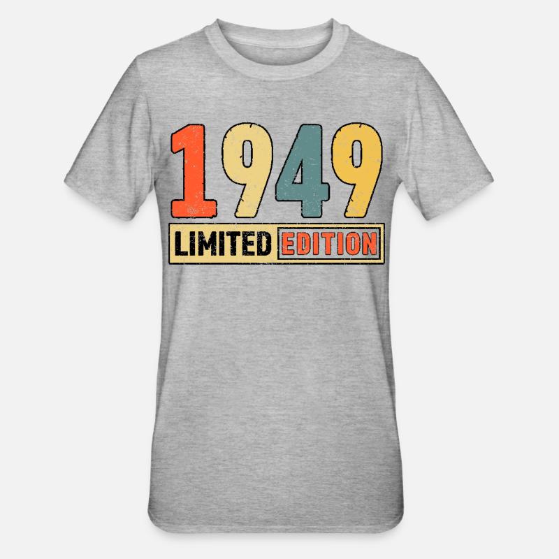 Édition limitée 1949 - T-shirt polycoton Unisexe - gris chiné