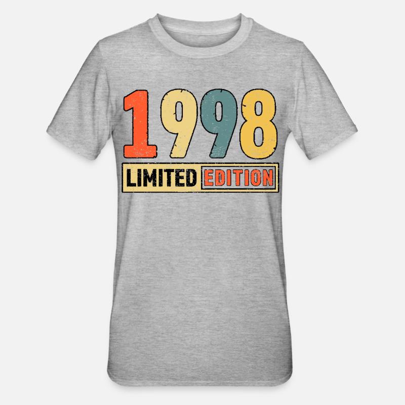 Édition limitée 1998 - T-shirt polycoton Unisexe - gris chiné