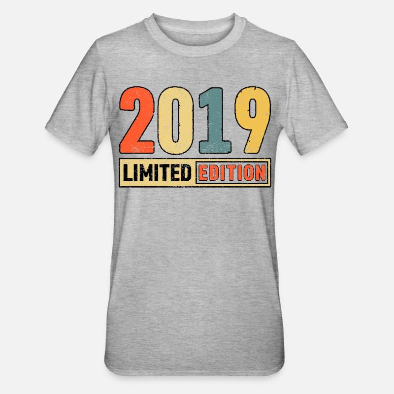 Edition Limitée 2019 - T-shirt polycoton Unisexe - gris chiné