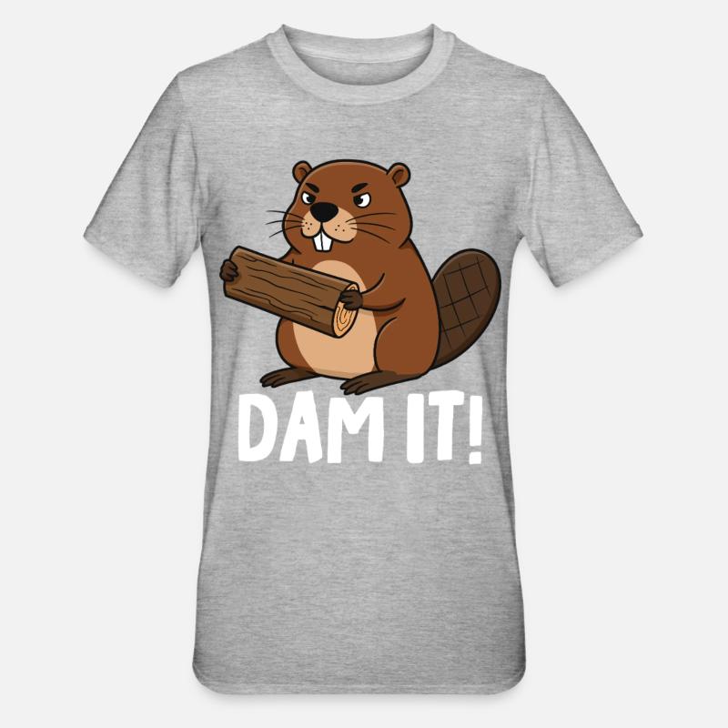 Barrage It - T-shirt polycoton Unisexe - gris chiné