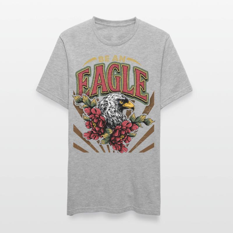 Vintage Eagle, Eagle Eagle, Saying, Be-An-Eagle Unisex Polycotton T-Shirt