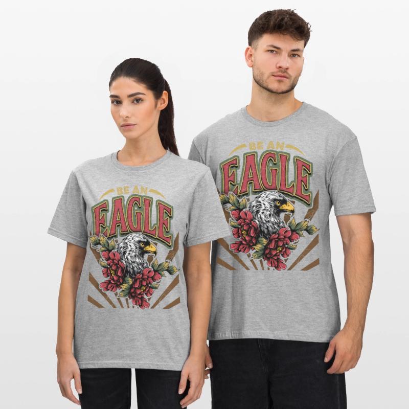 Vintage Eagle, Eagle Eagle, Saying, Be-An-Eagle Unisex Polycotton T-Shirt