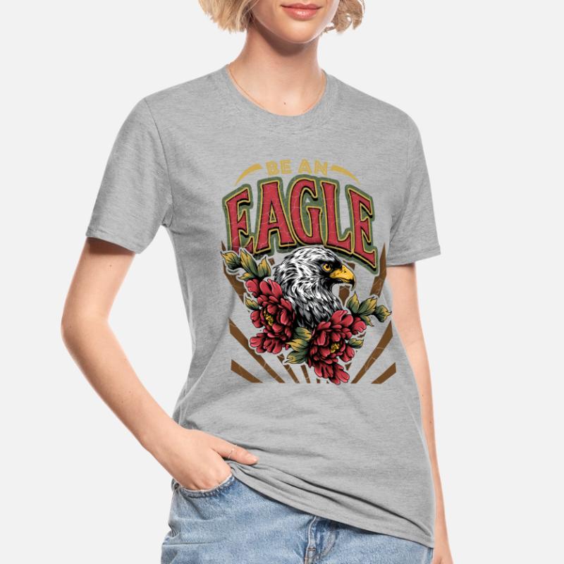 Vintage Eagle, Eagle Eagle, Saying, Be-An-Eagle Unisex Polycotton T-Shirt