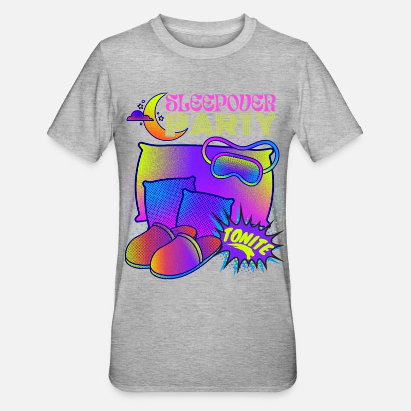 Pyjama, Nuitée, Soirée de sommeil - T-shirt polycoton Unisexe - gris chiné