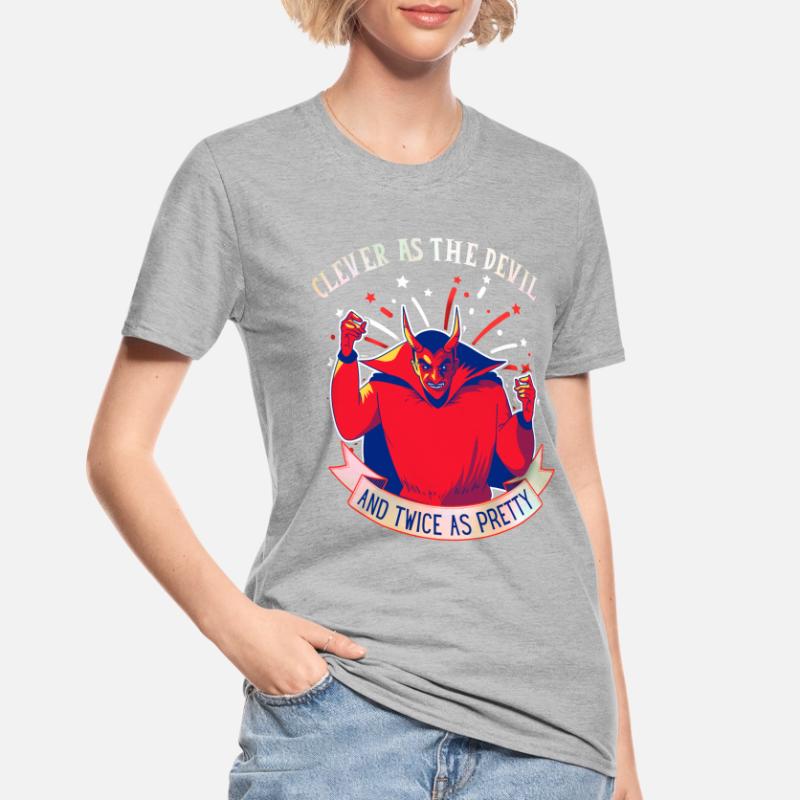 Devil-Devil drôle de dicton, style comique T-shirt polycoton Unisexe