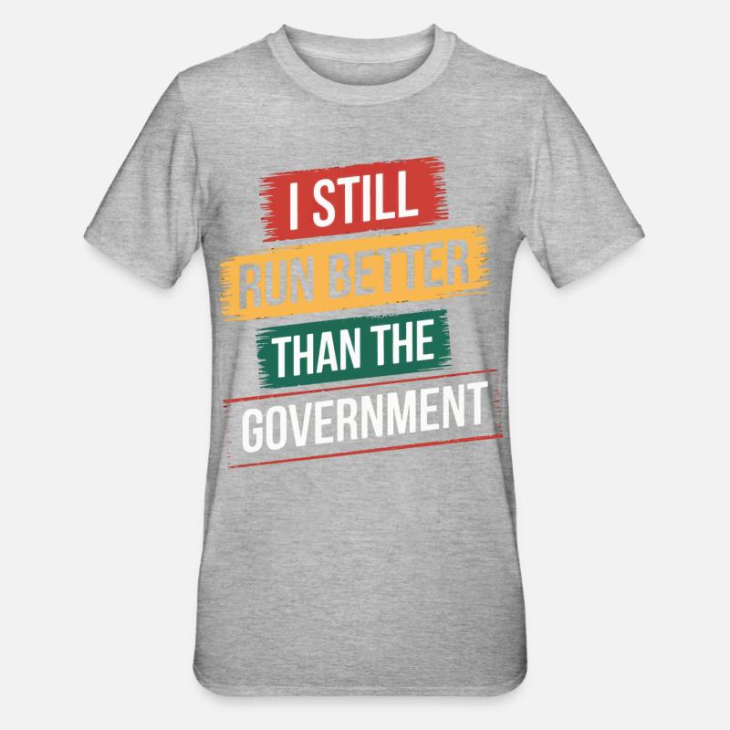 Amputation Behinderung - Unisex Polycotton T-Shirt - Grau meliert