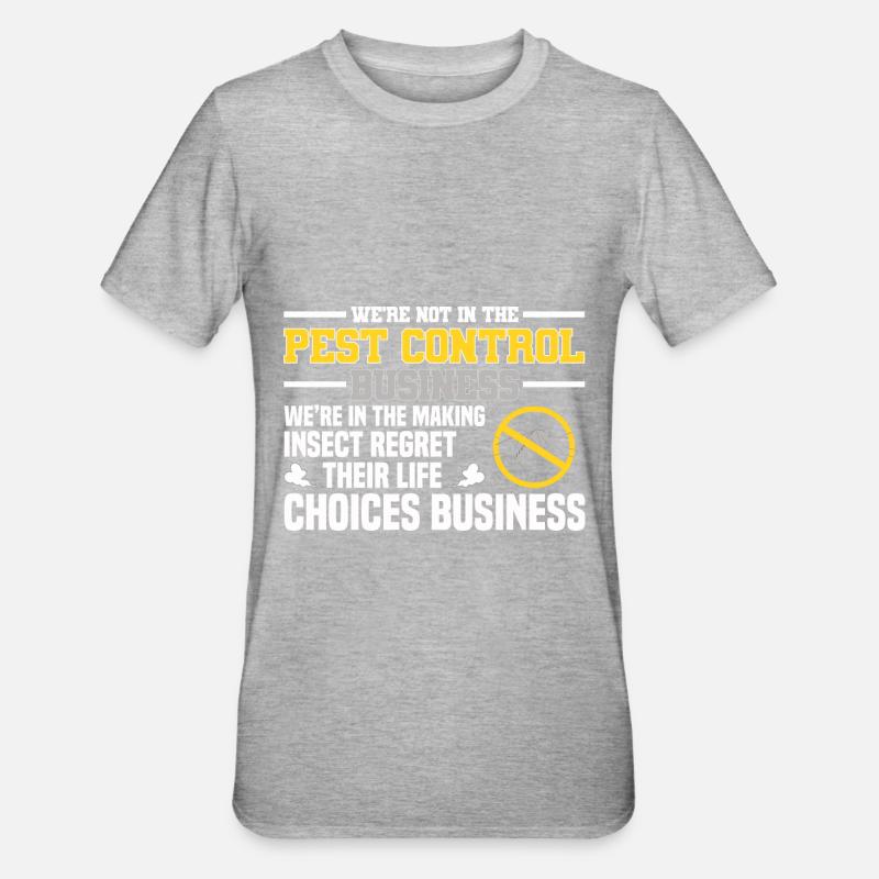 Schädlingsbekämpfer - Unisex Polycotton T-Shirt - Grau meliert