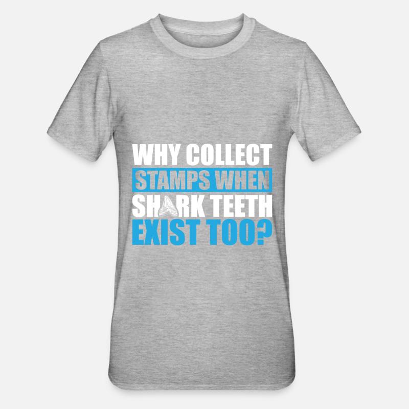 Dent de requin - T-shirt polycoton Unisexe - gris chiné