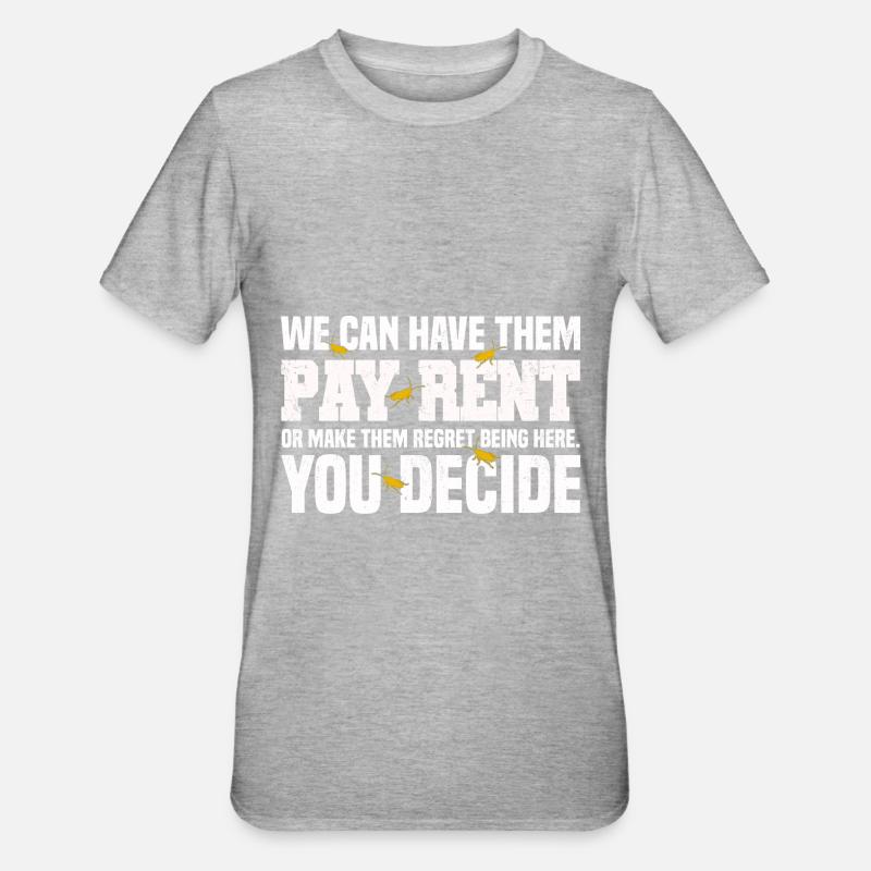 Schädlingsbekämpfer - Unisex Polycotton T-Shirt - Grau meliert