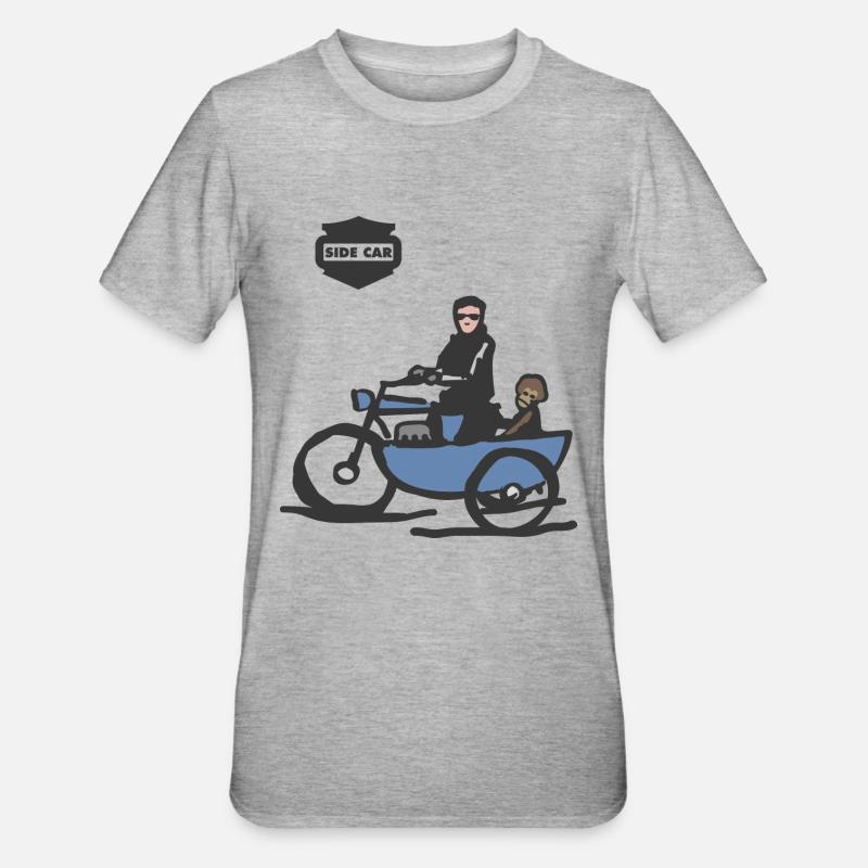 old side - Unisex Polycotton T-Shirt - heather grey