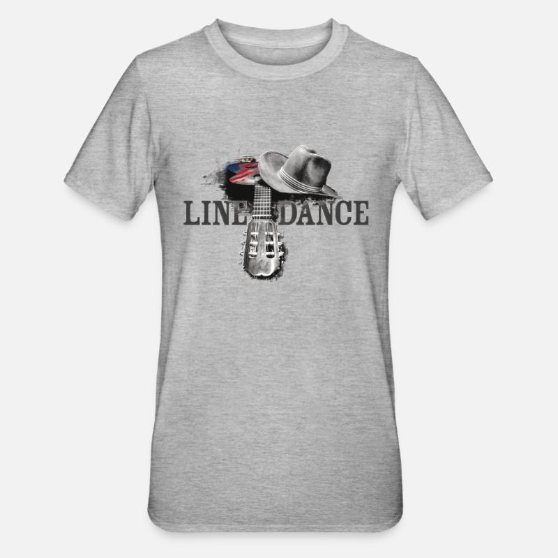 kl_linedance38 - T-shirt polycoton Unisexe - gris chiné