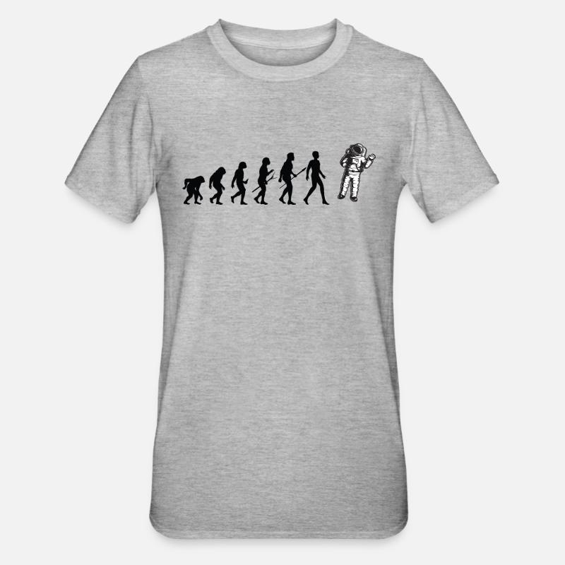 Evolution Spatial - Unisex Polycotton T-Shirt - heather grey