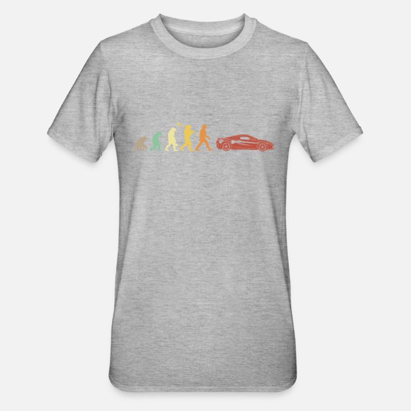 Auto De Sport Evolution - T-shirt polycoton Unisexe - gris chiné