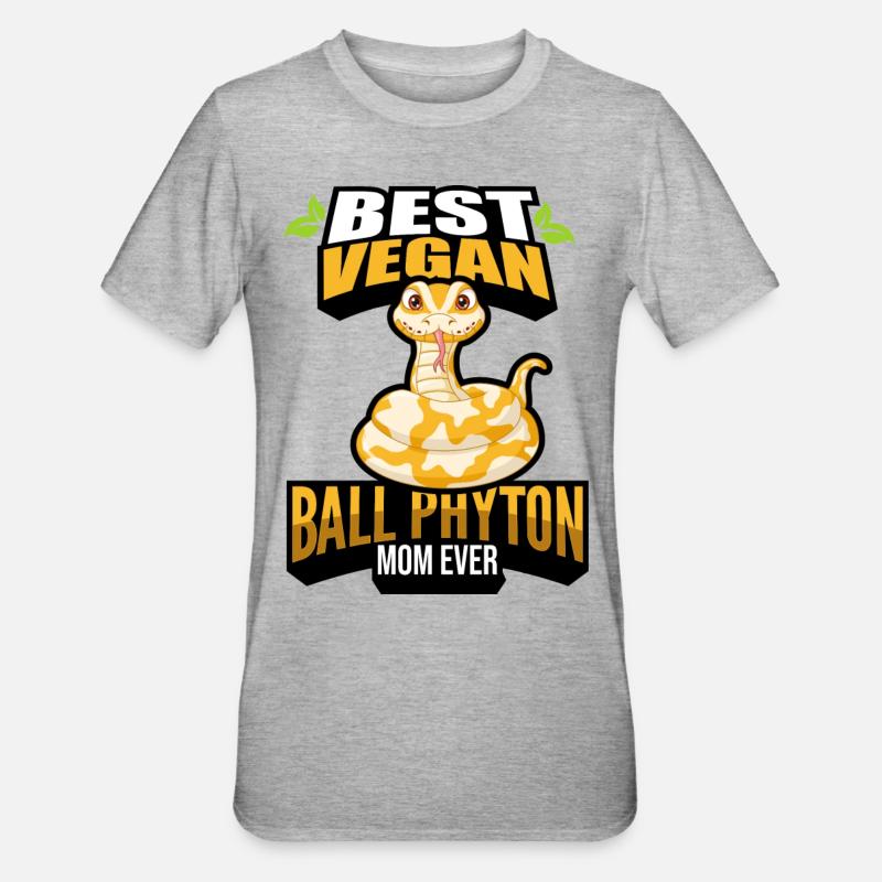 Roi Python - T-shirt polycoton Unisexe - gris chiné