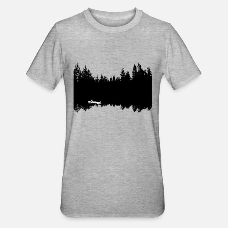 Canoe forest - Unisex Polycotton T-Shirt - heather grey
