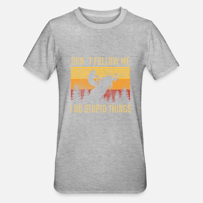 Snowmobiling Snowmobile - Unisex Polycotton T-Shirt - heather grey