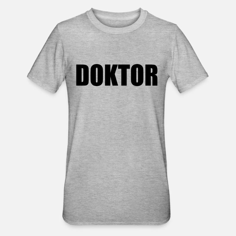 Doktor - T-shirt polycoton Unisexe - gris chiné