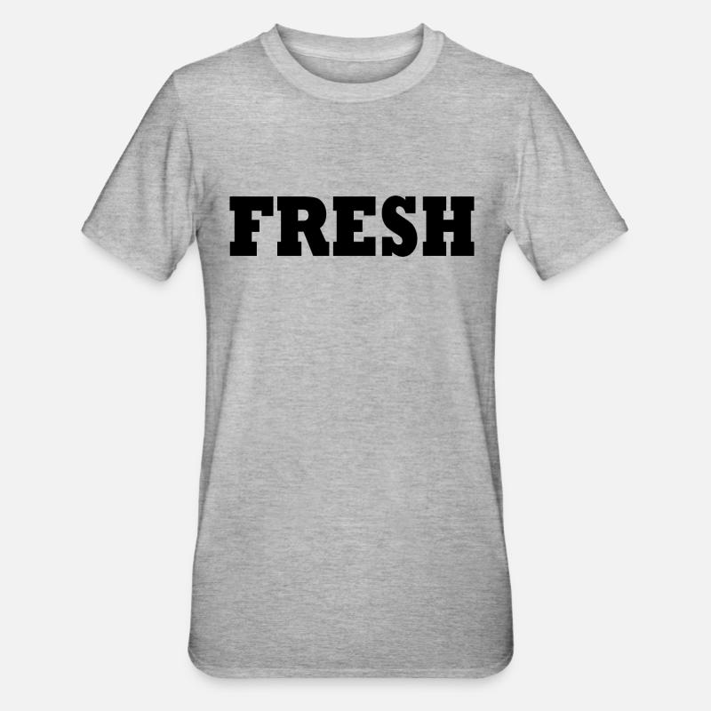 Fresh - T-shirt polycoton Unisexe - gris chiné