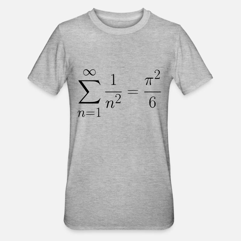 Das Baseler Problem Geschenk Idee - Unisex Polycotton T-Shirt - Grau meliert