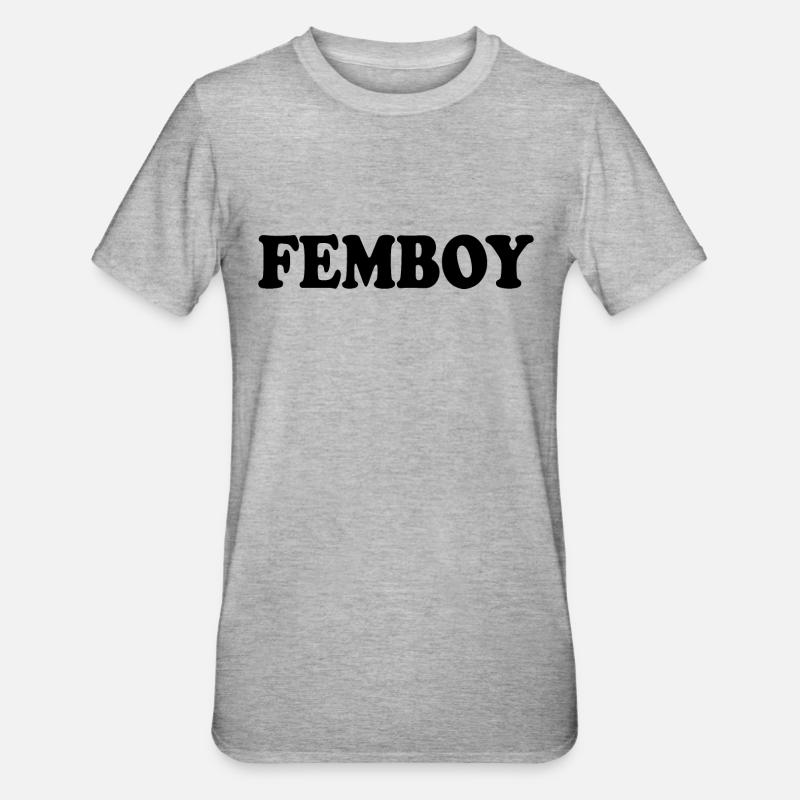 Femboy - Unisex Polycotton T-skjorte - gråmelert