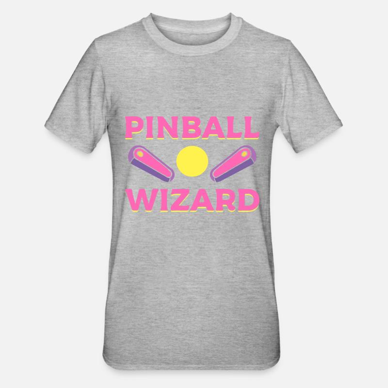 Pinball Wizard Arcade -Techniker - Unisex Polycotton T-Shirt - Grau meliert