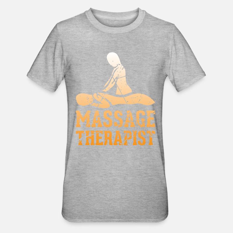 Massagetherapeutin Massagetherapie - Unisex Polycotton T-Shirt - Grau meliert
