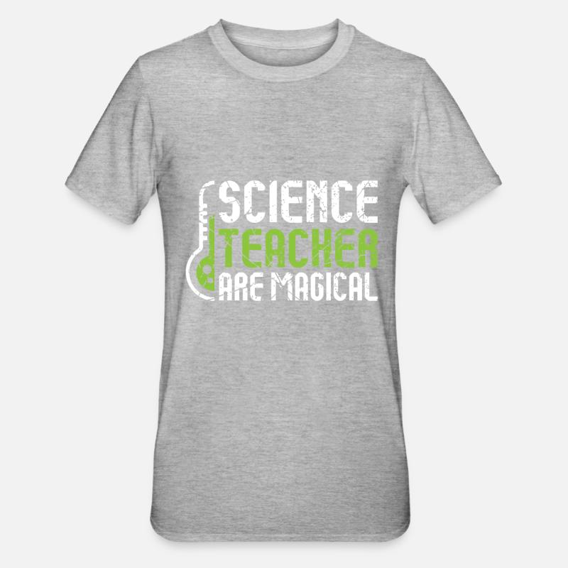 Science Professeur Science - T-shirt polycoton Unisexe - gris chiné