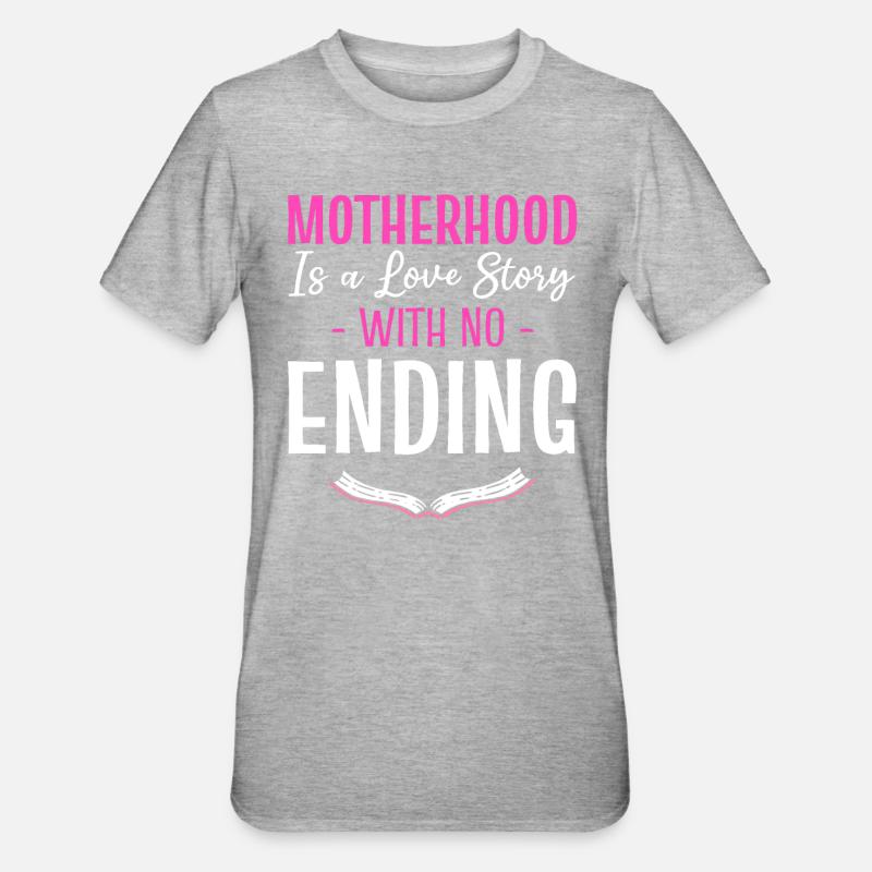 Maternity Committed Mother - Unisex Polycotton T-Shirt - heather grey