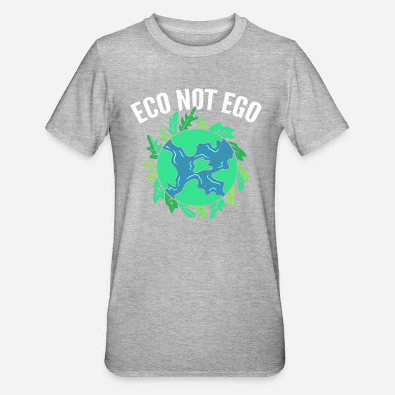 Eco Pas Ego Ecologiste - T-shirt polycoton Unisexe - gris chiné