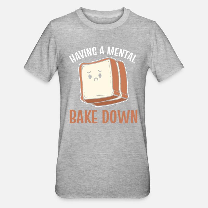 Baker Pastry Maker - Unisex Polycotton T-Shirt - heather grey