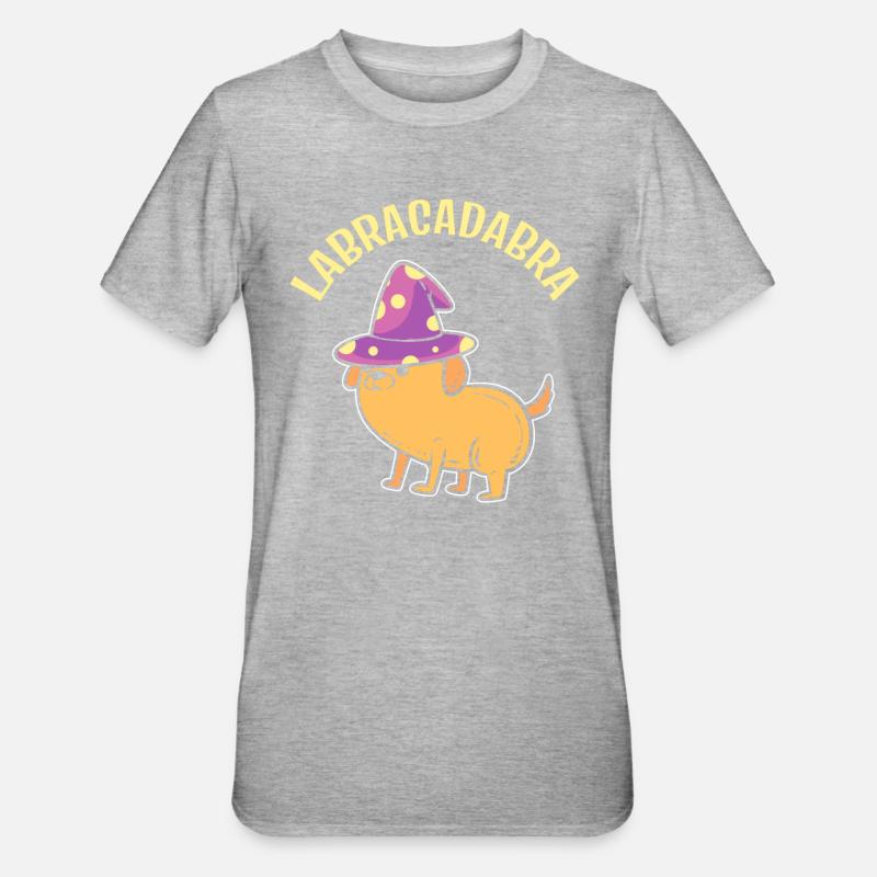 Labracadabra Zauberer - Unisex Polycotton T-Shirt - Grau meliert