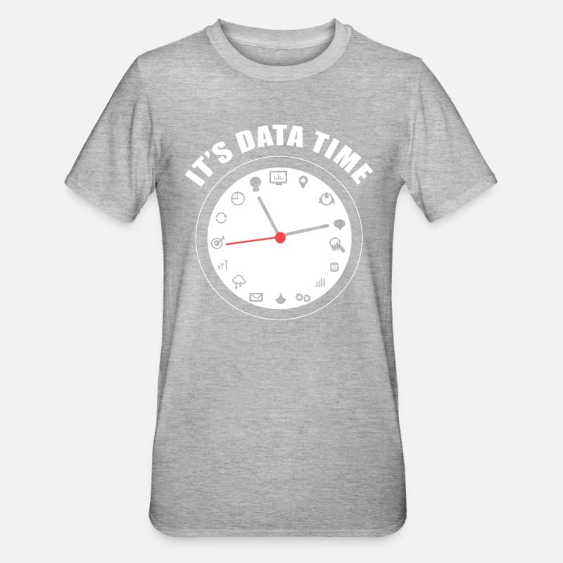 Datenanalyse Data Warehouse Analyst - Unisex Polycotton T-Shirt - Grau meliert