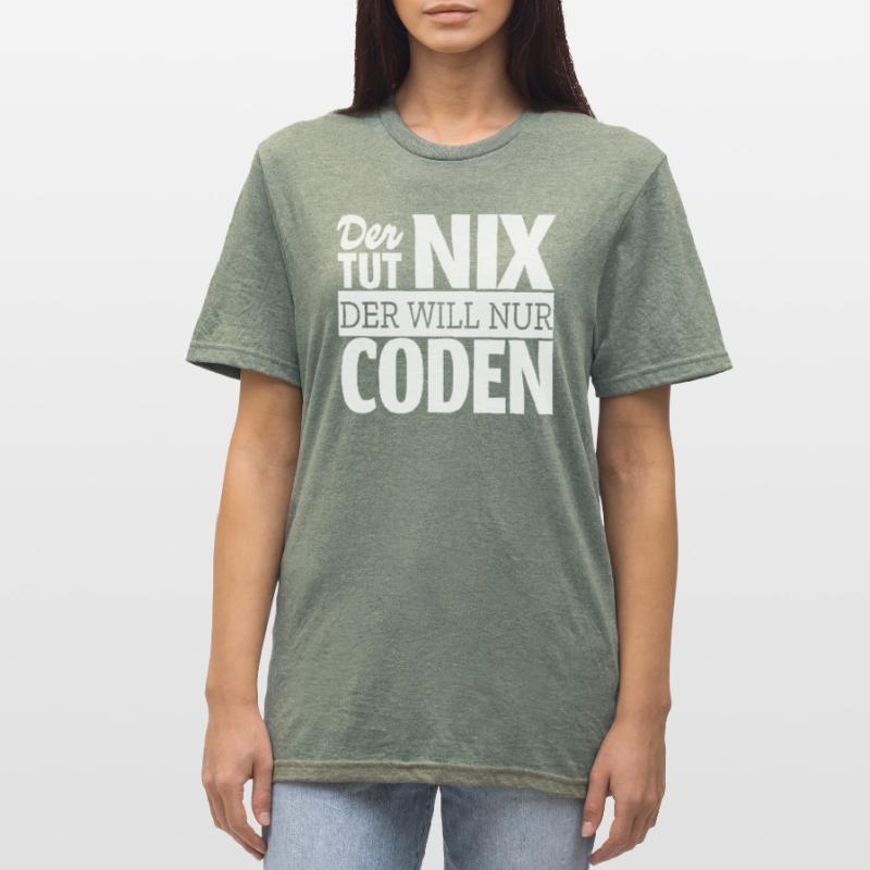 Coden Informatiker Computer Beruf Coder Outfit Unisex Polycotton T-Shirt