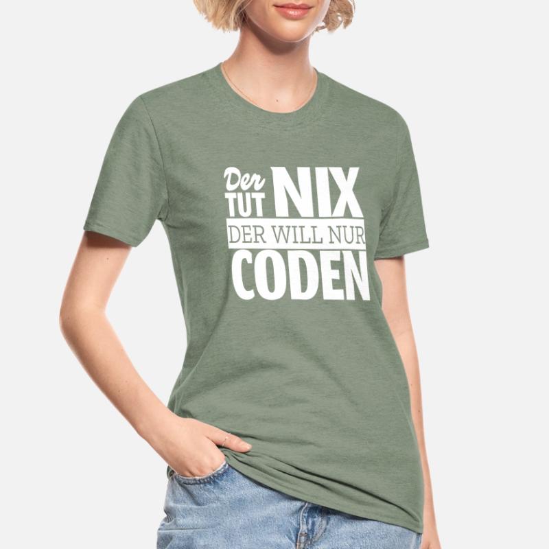 Coden Informatiker Computer Beruf Coder Outfit Unisex Polycotton T-Shirt