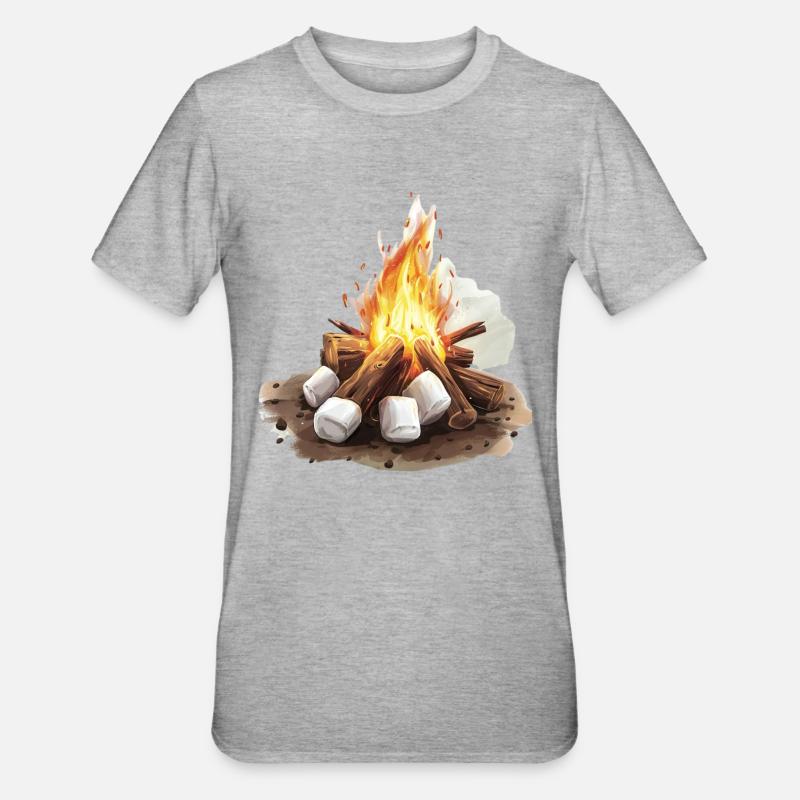 Cozy campfire with marshmallows - Unisex Polycotton T-Shirt - undefined