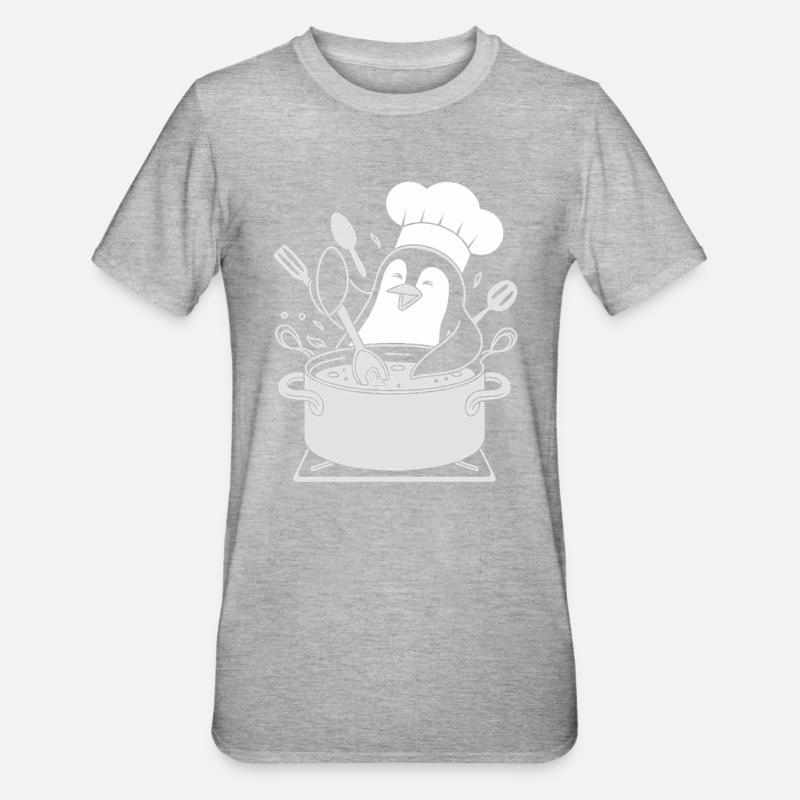 Cuisine Pingouin Chef Hat Fun - T-shirt polycoton Unisexe - undefined