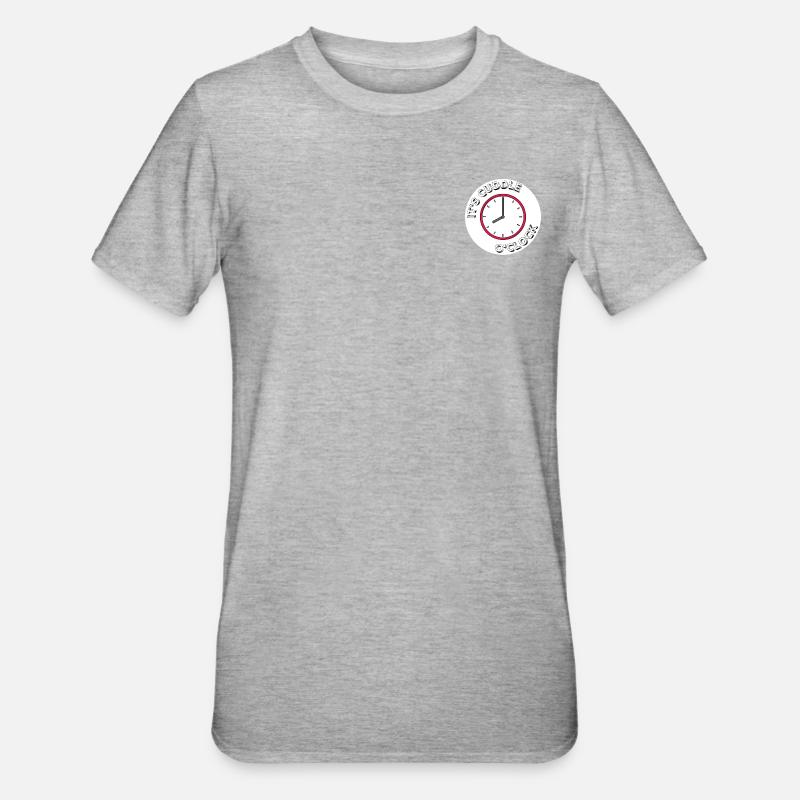 It's Cuddle O Clock - Unisex Polycotton T-Shirt - heather grey