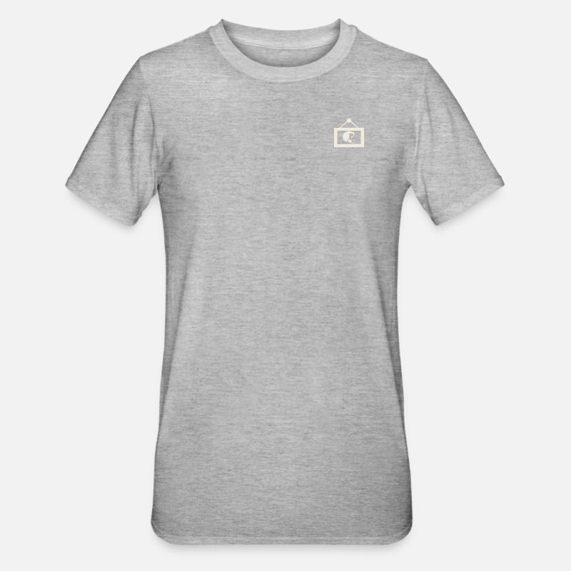 Der Man im Bild - Unisex Polycotton T-Shirt - Grau meliert