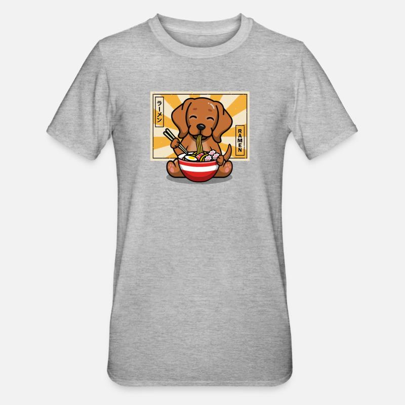 Rhodesian Ridgeback - T-shirt polycoton Unisexe - gris chiné