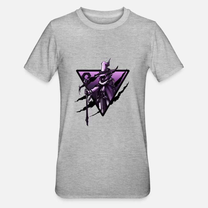 triangle de mage noir - T-shirt polycoton Unisexe - gris chiné